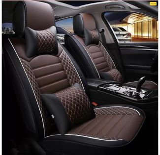 Ford Fiesta PU leatherate luxury car seat cover with pillow and neckrest