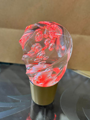 Crystal light gear knob