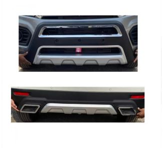 Maruti Suzuki Breeza 2020-2022 Front And Rear Bumper Guard In High Quality ABS Material