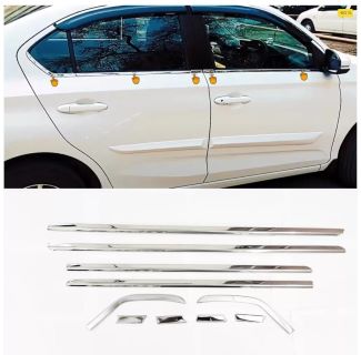 Honda amaze 2018 lower window chrome garnish