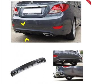 High Quality ABS Rear Diffuser For Hyundai Verna 2011- 2015