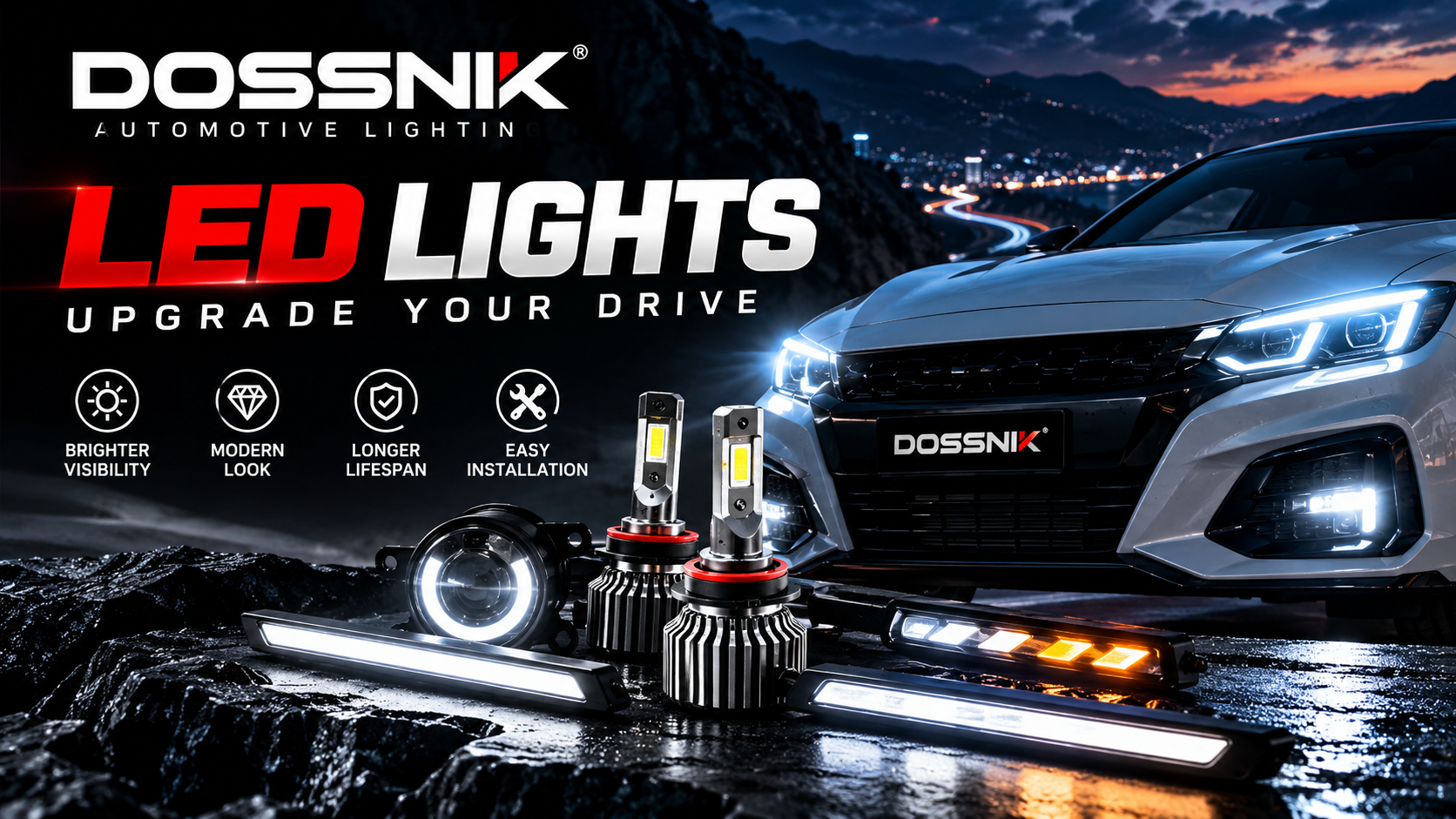 DOSSNIK LED Lights: Upgrade Your Car’s Lighting & Style