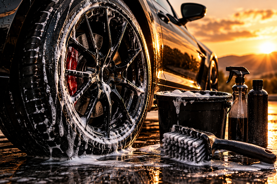Car tyre cleaners 