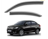 Chrome line door visor for honda new amaze 2020 onwards