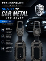 Dossnik Transformer Series  Premium Metal Car Key Cover – Full Protection