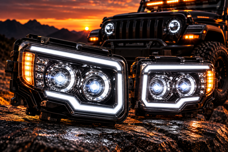 Headlight and fog light projectors