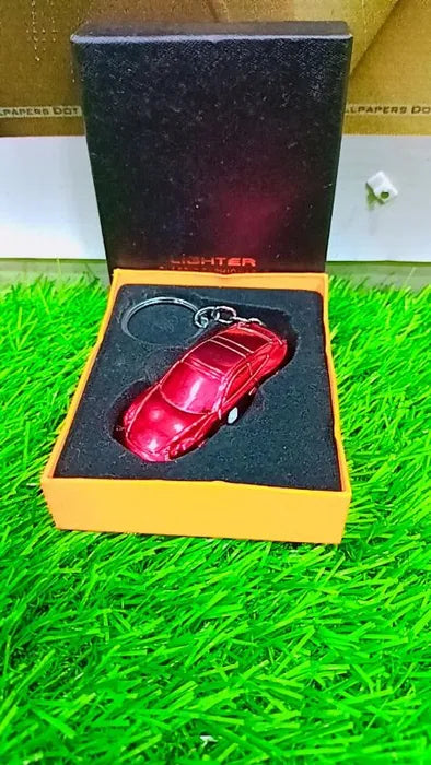 Car Shape Rechargeable Lighter Car Keychain