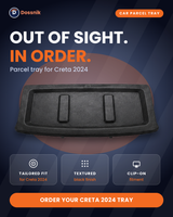 Car Parcel Tray for Hyundai Creta 2024
