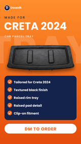 Car Parcel Tray for Hyundai Creta 2024
