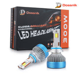 Dossnik 300W Super Power LED Headlight | 6500K | 30000 Lumens | Low & High Beam