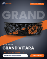 3 Inch Grand Vitara Dual Projector Grill