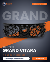 3 Inch Grand Vitara Single Projector Grill