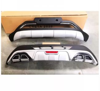Hyundai New Creta 2020 Front And Rear Bumper Guard In High Quality ABS Material