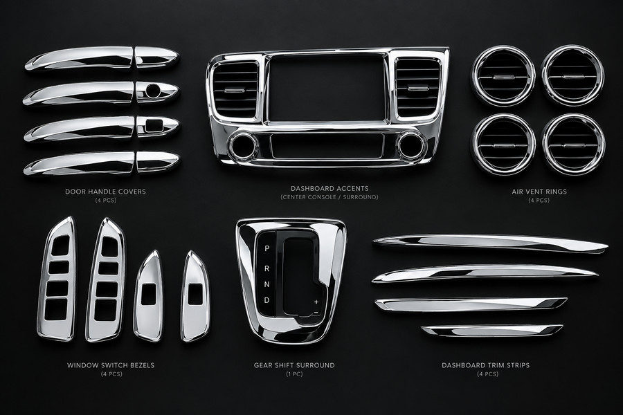 Interior chrome kits 