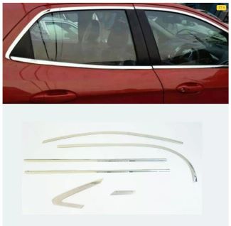 Honda amaze 2015 full windows chrome garnish