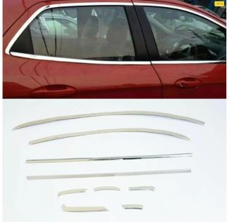 Honda City 2015-2017 full window chrome garnish