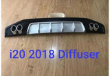 Sporty Rear Diffuser For Hyundai I20 Elite 2018-2020